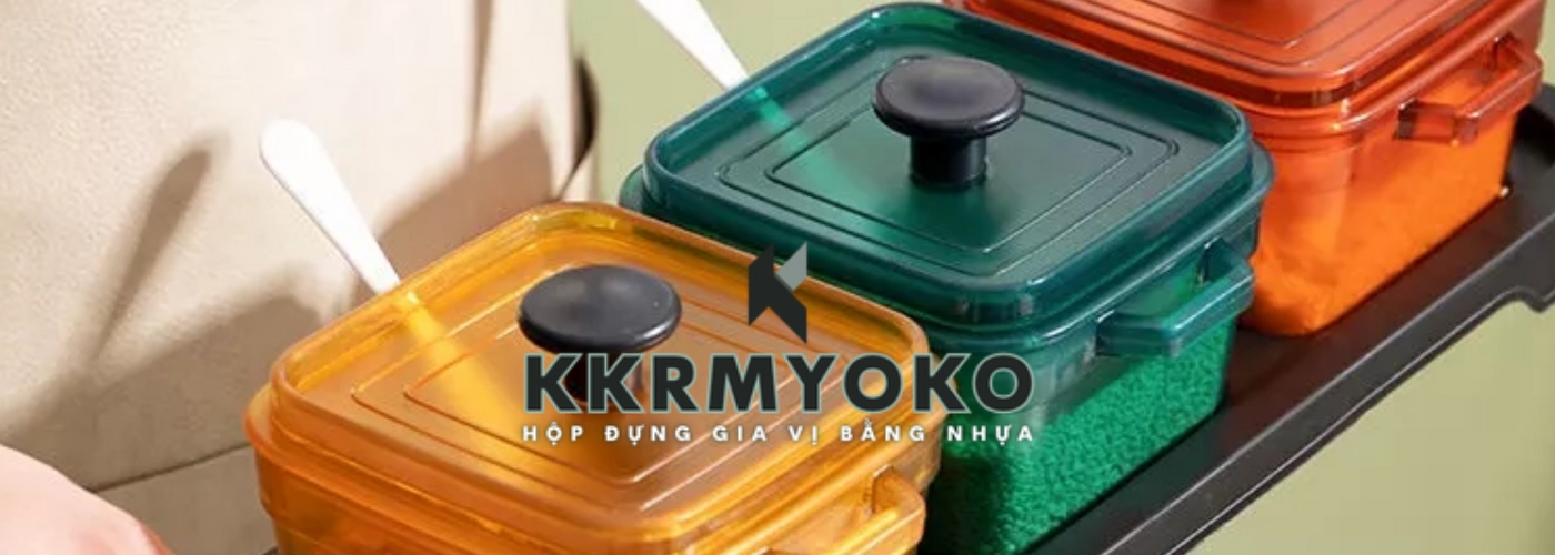 Khuyến Mãi & Ưu Đãi HỘP ĐỰNG GIA VỊ BẰNG NHỰA KKRMYOKO (1)